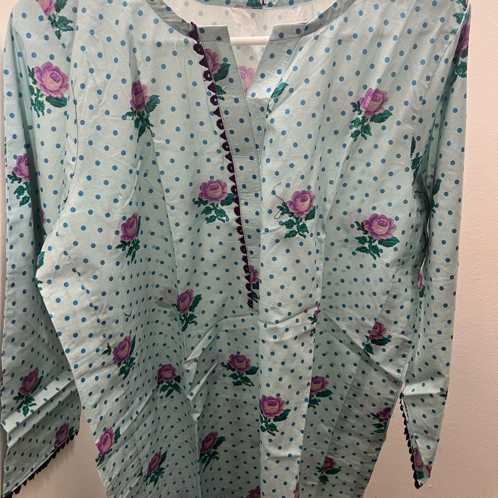 Floral Polka Dot Kameez